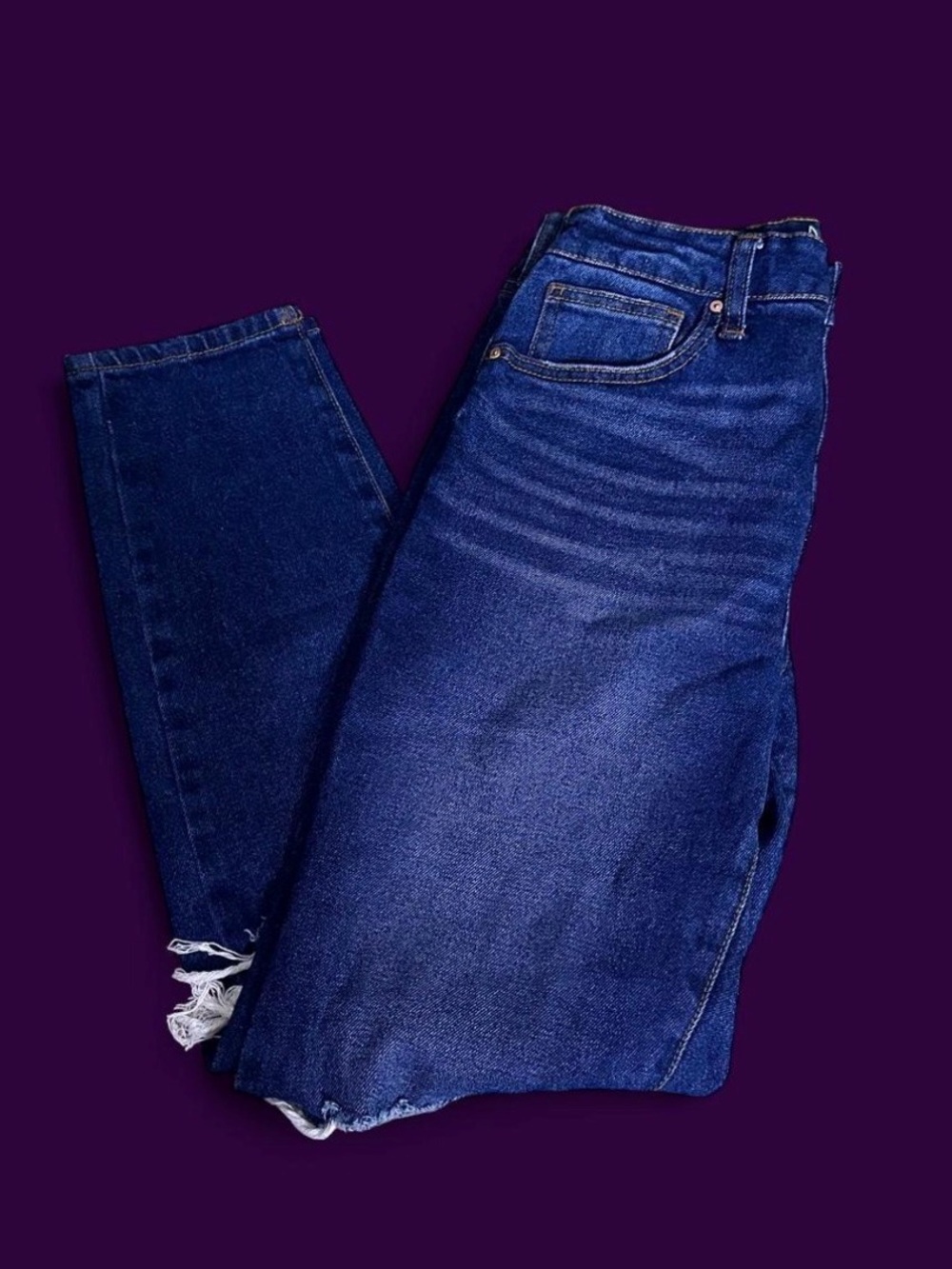 No Boundaries High-Rise Jeans in Deep Blue Wash